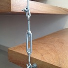 200 M Cabo De Aço Galvanizado 1/8 + 80 Grampos + 12 Esticador