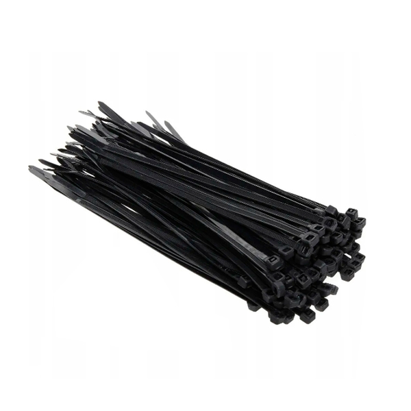 200 unidades Abraçadeira Nylon Preta 3,6 x 250mm Fixação de t