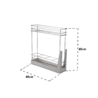 2053 Porta Garrafa Simples Cromado Com Blindagem -schmitt