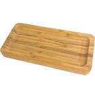 20 Bandejas De Bambu Retangular Para Cozinha 20x10cm Petisque