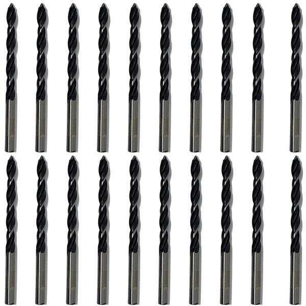 20 Brocas Madeira Prando 3 Pontas 06mm