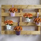 20 Buquês De Mini Hortênsias Artificiais Flor Laranja Com Apa