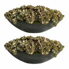 20 Buquês De Mini Hortênsias Artificiais Flor Verde Com Aparê