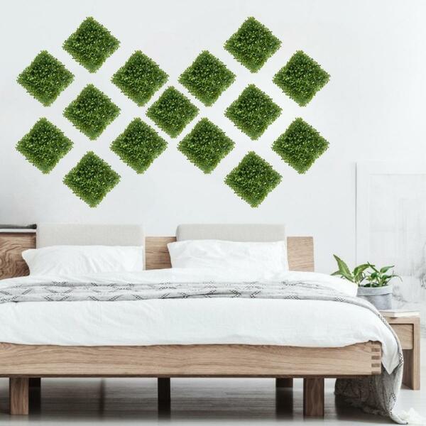 20 Buxinhos Artificiais 25x25cm Plantas Perfeitas Para Interi