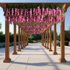 20 Correntes Com Flores Artificiais E Folhagens Para Decoraçã