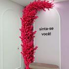 20 Flores Em Haste De Cerejeira Pink Artificial Permanente 60