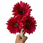 20 Gérberas Vermelhas Artificiais Aveludada De (55cm) Ideal P