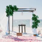 20 Hastes De Costela De Adão Artificial 55x16 - Folhagem Real