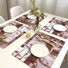 20 Jogo Americano Outono Impermeável Limpa Fácil Pvc