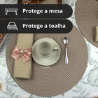 20 Jogo Americano Redondo Sousplat Luxo Atacado Pvc Mka