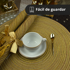 20 Jogo Americano Redondo Sousplat Luxo Atacado Pvc Pmam