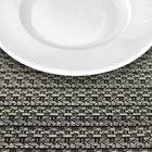 20 Jogo Americano Redondo Tela Trançado Trama Rústico Mr