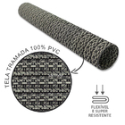 20 Jogo Americano Redondo Tela Trançado Trama Rústico Mr