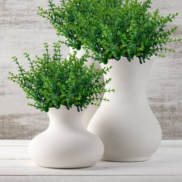 20 Mini Buquês De Eucalipto Artificial Com 5 Hastes Cada - Ap