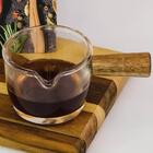 20 Molheiras Cremeira De Vidro 100ml Cabo De Bambu Lyor Calda