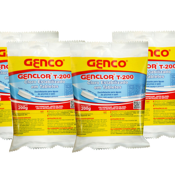 20 Pastilha De Cloro T-200 200gr Genco