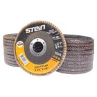 20 Peças Disco Flap Curvo 4.1/2 115mm Metais Ferrosos Grão 10