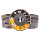 20 Peças Disco Flap Curvo 4.1/2 115mm Metais Ferrosos Grão 10