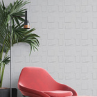 20 Placas Cadre 3d Revestimento De Parede Pvc 25cm X 25cm