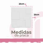20 Placas Cadre 3d Revestimento De Parede Pvc 25cm X 25cm