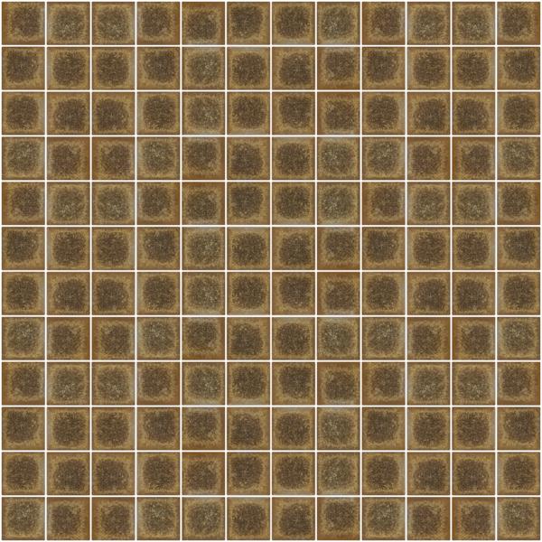 20 Placas de Pastilha de Porcelana PL4904 Amarelo 2,5 x 2,5cm