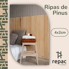 20 Ripas De Pinus 4x2cm - 50cm De Comprimento