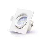 20 Spots Led Embutir Quadrado 5w Em Bivolt Branco Quente*