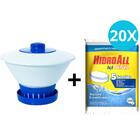 20 X Pastilha Para Piscinas + Clorador Flutuante Margarida