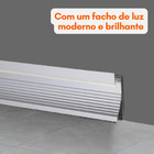 20m de Perfil Embutir para Rodapé em Alumínio 1m – Para Fita