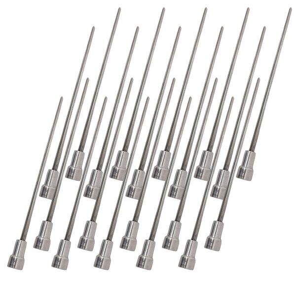 20x Espetos De Inox 30cm Coração Laurindos Churrasqueiras