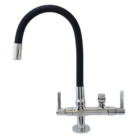 2143 C80 Torneira Bancada Com Tubo Gourmet Preto P/ Filtro 1/