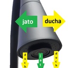 2161 C80 Torneira Filtro Parede Gourmet Preto Max  Duplo Jato