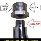 2163 C80 Torneira Parede Com Tubo Gourmet Vermelho Max P/ Fil