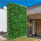 21 Placas De Folhas Artificiais Para Muro Verde Decoração Dur