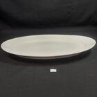 24 Bandejas Melamina Branca 25x18cm Travessa Oval Restaurante