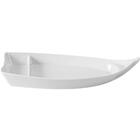 24 Barcas Melamina Branca Para Sushi Sashimi Profissional Re