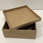 24 Caixas Mdf Cru 15x15 E 20x20 P/ Lembrancinha Decoração