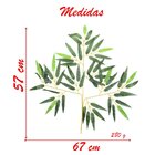 24 Galhos Decoração Arranjo De Bambu Artificial Planta 57cm