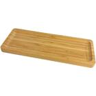 24 Petisqueiras Bandejas Retangulares De Bambu 28x11cm Lyor H