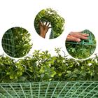 24 Placas Artificiais 60x40 Com Folhagens Mistas Verdes Para