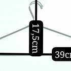 25 Cabides Adulto Cromado Com Ponteira Transparente