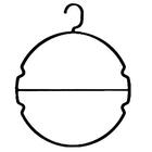 25 Cabides Redondo Para Biquini Langerie Calcinha Sutiã Preto