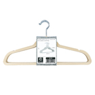 25 Cabides Veludo Adulto Antideslizante Slim Bege Premium