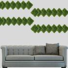 25 Placas De Buxinho Artificial 25x25cm - Decoração Permanent