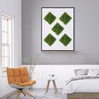 25 Placas De Buxinho Artificial 25x25cm - Decoração Permanent