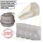 25 Saco Descartável Para Aspirador De Pó Black E Decker Pro 1