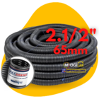 25m Tubo Dreno Perfurado Conduite Duto Corrugado 2.1/2" 65mm