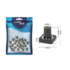 25x Chave Táctil 4 Terminais 12x12x12mm 180ºgraus - Kft-a06