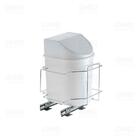 2881 Lixeira 12 Litros Deslizante Simples Cromada Schmitt