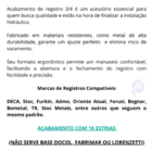 2 Acabamentos Registro Cruzeta Quadrado Abs Luxo 3/4 Padrão D